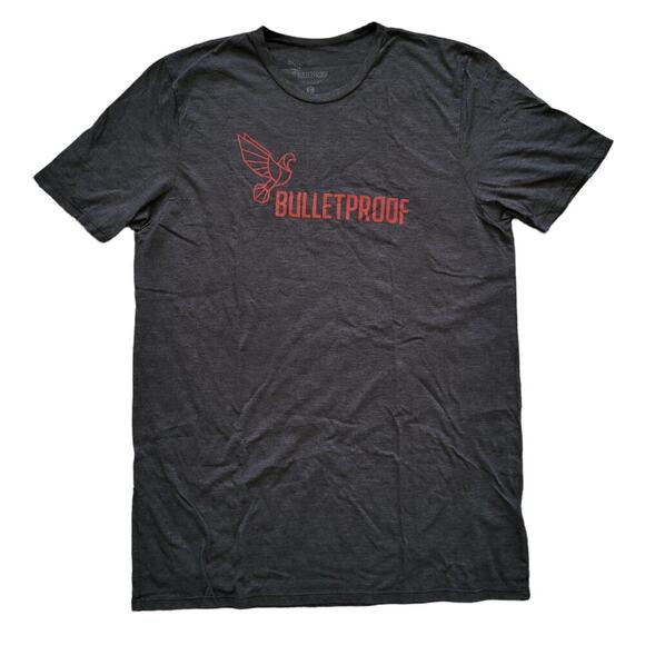 bulletproof Other - Bulletproof Graphic Print Gray Heathered Organic Cotton/Poly T-shirt Men Sz XL